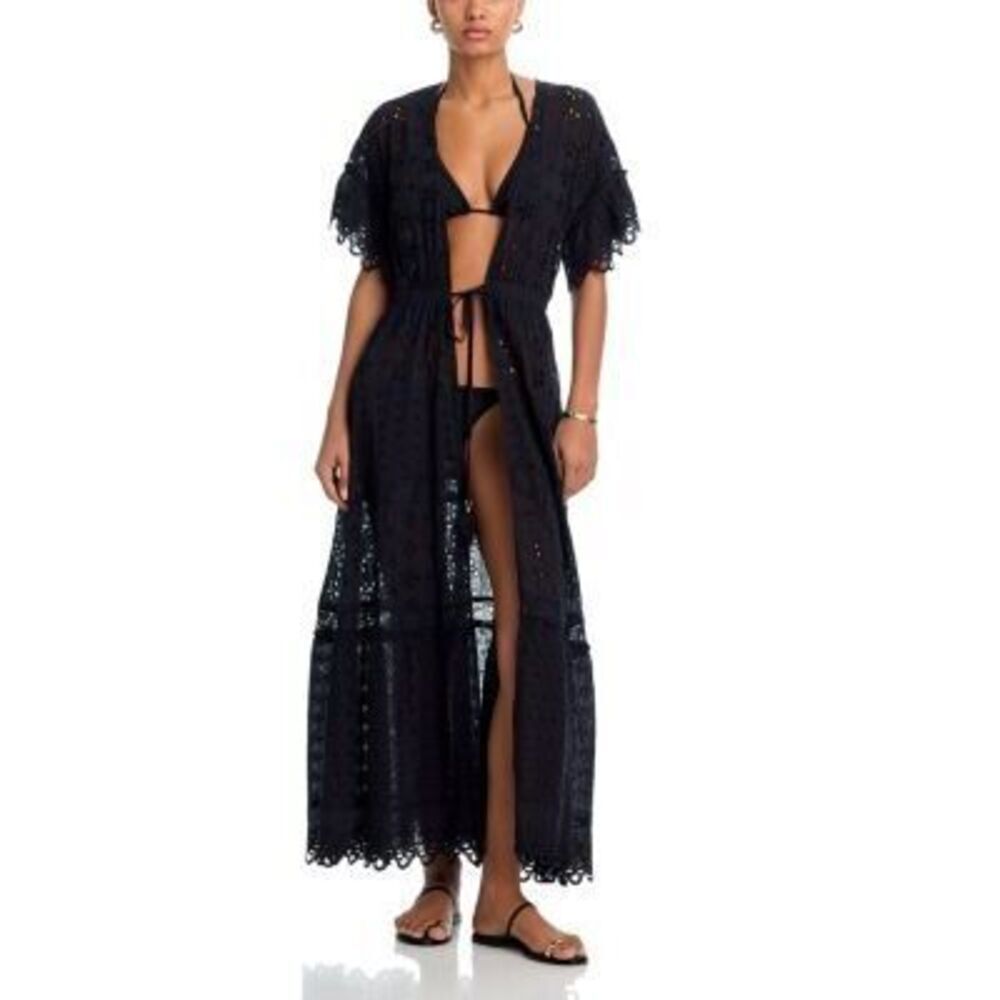 Ramy Brook Women's Black Janis Cover Up Dress L NWT RTL: $345.00